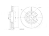 Motopart Brake Disc MVD4159 Motopart