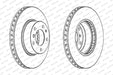 Ferodo Brake Disc DDF222 HSB Trading