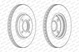 Ferodo Brake Disc DDF2461C HSB Trading