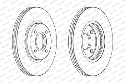 Ferodo Brake Disc DDF2461C HSB Trading