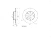 Motopart Brake Disc MVD4109 Motopart