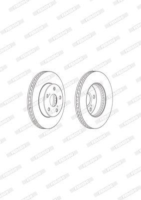 Ferodo Brake Disc DDF2302 HSB Trading