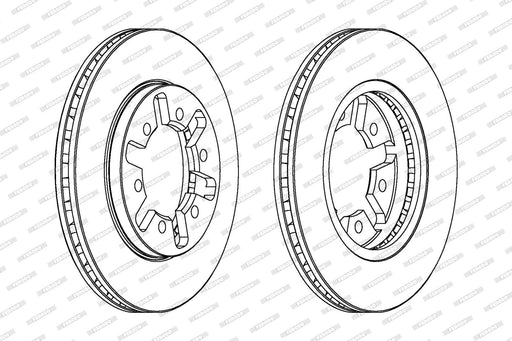 Ferodo Brake Disc DDF421 HSB Trading