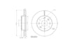 Motopart Brake Disc MVD4503 Motopart