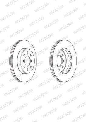 Ferodo Brake Disc DDF2371 HSB Trading