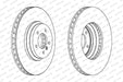 Ferodo Brake Disc DDF1634X HSB Trading