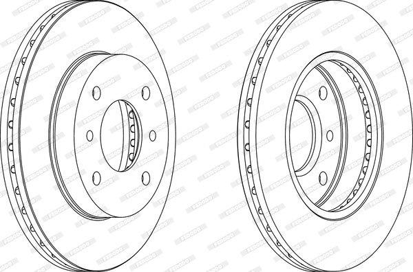 Ferodo Brake Disc DDF1347 HSB Trading
