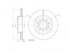 Motopart Brake Disc MVD4643 Motopart