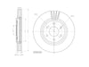 Motopart Brake Disc MVD4549 Motopart