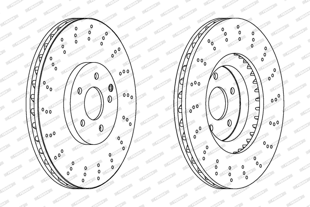 Ferodo Brake Disc DDF1650 HSB Trading