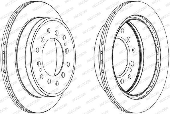 Ferodo Brake Disc DDF2505 HSB Trading