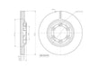 Motopart Brake Disc MVD5350 Motopart