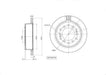Motopart Brake Disc MVD4958 Motopart