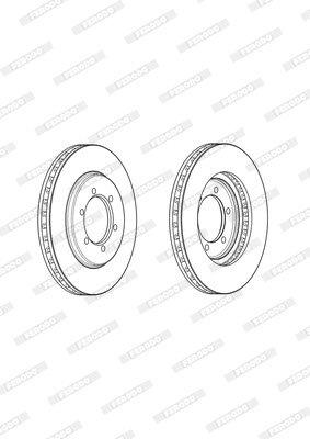 Ferodo Brake Disc DDF1915 HSB Trading