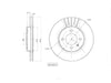 Motopart Brake Disc MVD4255 Motopart