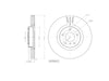 Motopart Brake Disc MVD4537 Motopart