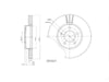 Motopart Brake Disc MVD4067 Motopart
