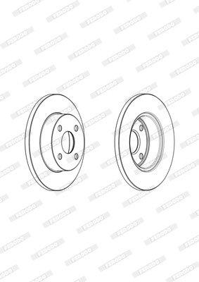 Ferodo Brake Disc DDF1318 HSB Trading