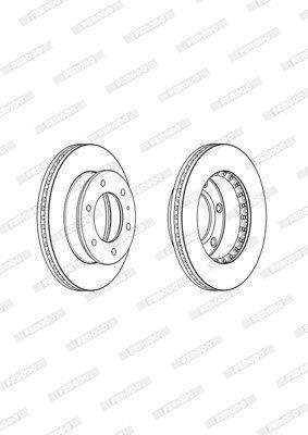 Ferodo Brake Disc DDF1912 HSB Trading