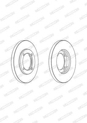 Ferodo Brake Disc DDF1844 HSB Trading