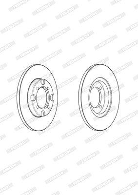 Ferodo Brake Disc DDF1930 HSB Trading
