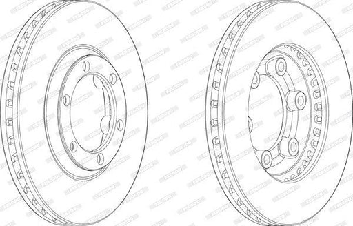 Ferodo Brake Disc DDF2571 HSB Trading