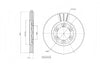 Motopart Brake Disc MVD4424 Motopart