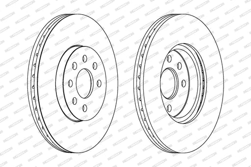 Ferodo Brake Disc DDF1236 HSB Trading