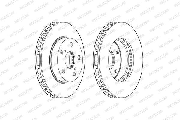 Ferodo Brake Disc DDF2634 HSB Trading