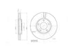 Motopart Brake Disc MVD4942 Motopart