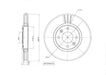 Motopart Brake Disc MVD4833A Motopart