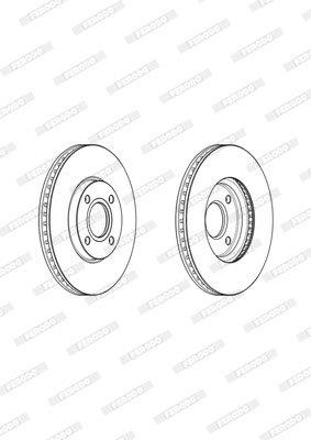 Ferodo Brake Disc DDF2345 HSB Trading