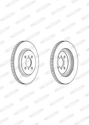 Ferodo Brake Disc DDF2376 HSB Trading