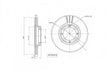 Motopart Brake Disc MVD4818 Motopart