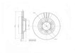 Motopart Brake Disc MVD4762 Motopart