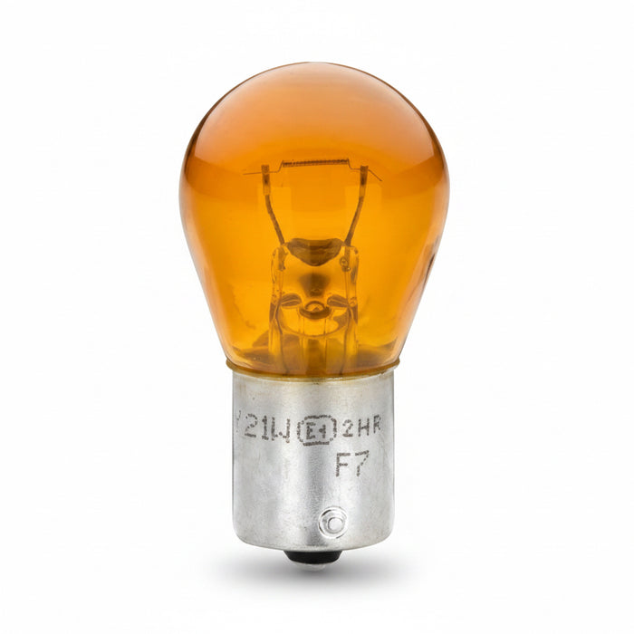 HELLA 12V 21W BAU15S PY21W AMBER Light Bulb - HELLA automotive light bulb