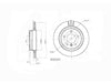 Motopart Brake Disc MVD4593 Motopart