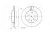 Motopart Brake Disc MVD4398 Motopart
