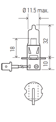 HELLA H3 12V 55W PK22S DAYMAKER +80 SET Light Bulb