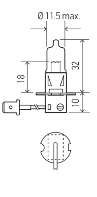 HELLA H3 XENON BLUE SET Light Bulb