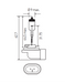 HELLA H27 12V BENT Light Bulb - HELLA automotive light bulb