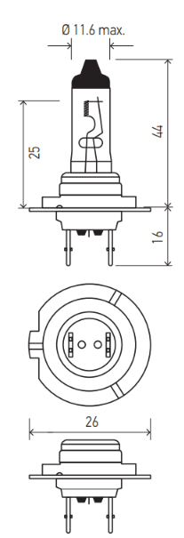 HELLA H7 12V DAYMAKER 100+SET Light Bulb