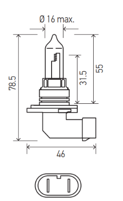 HB3 12V XENON BLUE SET Light Bulb