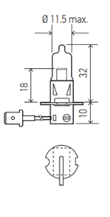 HELLA H3 HALOGEN 12V 55W Light Bulb