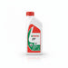 Castrol 2T engine oil bottle with red cap on a white background