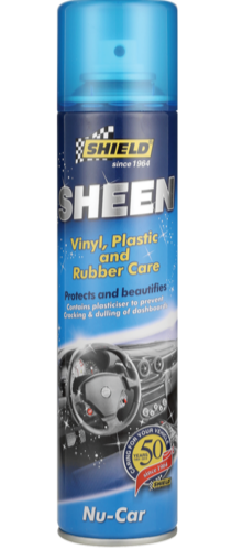SHIELD SHEEN VINYL,PLASTIC & RUBBER CARE 300ML NU CAR HSB Trading Online Store