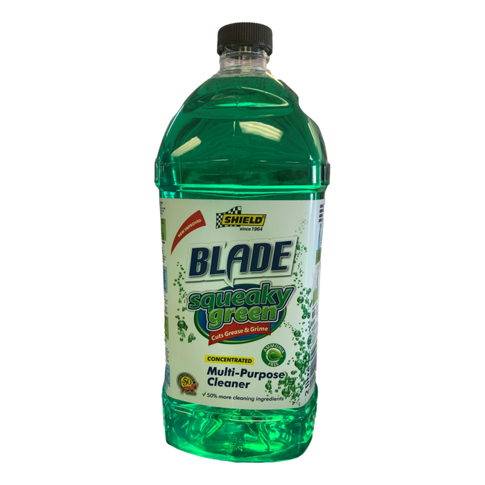 SHIELD BLADE SQUEAKY GREEN SPRAY CLEANER 2L HSB Trading Online Store