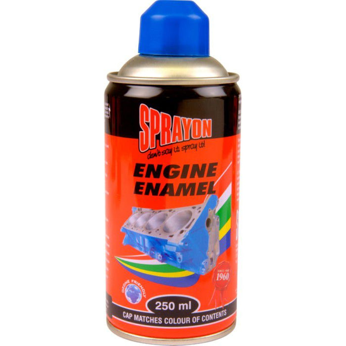 SPRAYON PAINT FORD BLUE ENGINE ENAMEL 250ML — HSB Trading