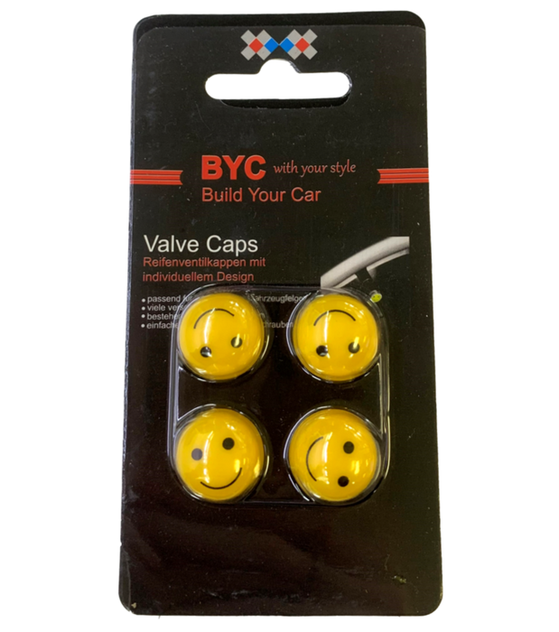 VALVE CAP SET SMILEY FACES HSB Trading Online Store