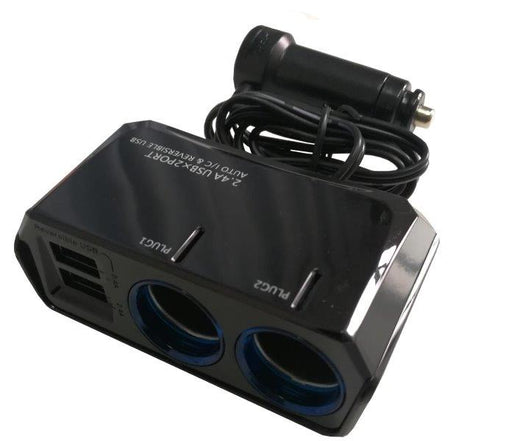 AUTOGEAR 12V DUAL ACCESSORY SOCKET WITH 2 REVERSABLE USB PORTS HSB Trading Online Store